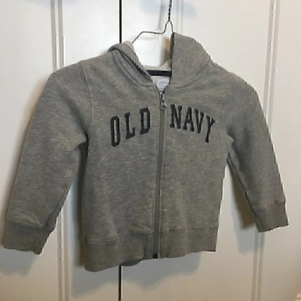 Boys size 3T Old Navy jacket gray navy